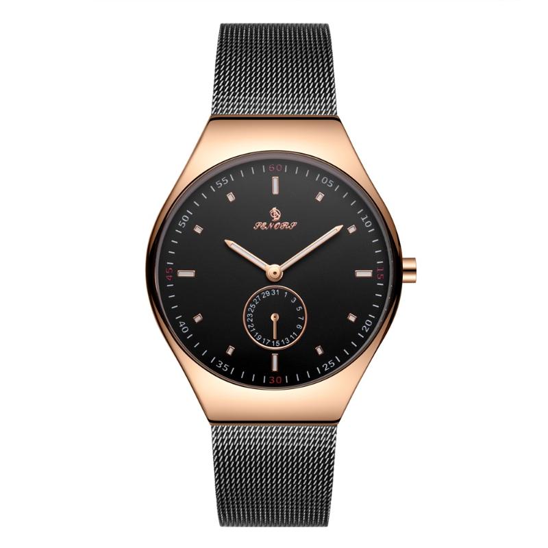 

Senors033 High-end Classic Fashion Men Watches Customizable Business Leisure Wristwatches, White