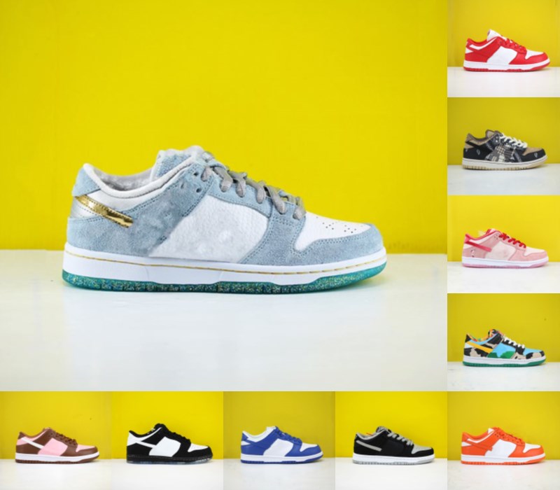 

SB Sean Cliver shadow dunky Chunky mens casual shoes dunk Travis Scotts viotech plum panda pigeon StrangeLove Low men women sneakers 36-45, Black