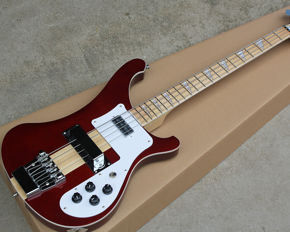 

4003 four-string electric bass red-brown full-body sandwich 4-string maple