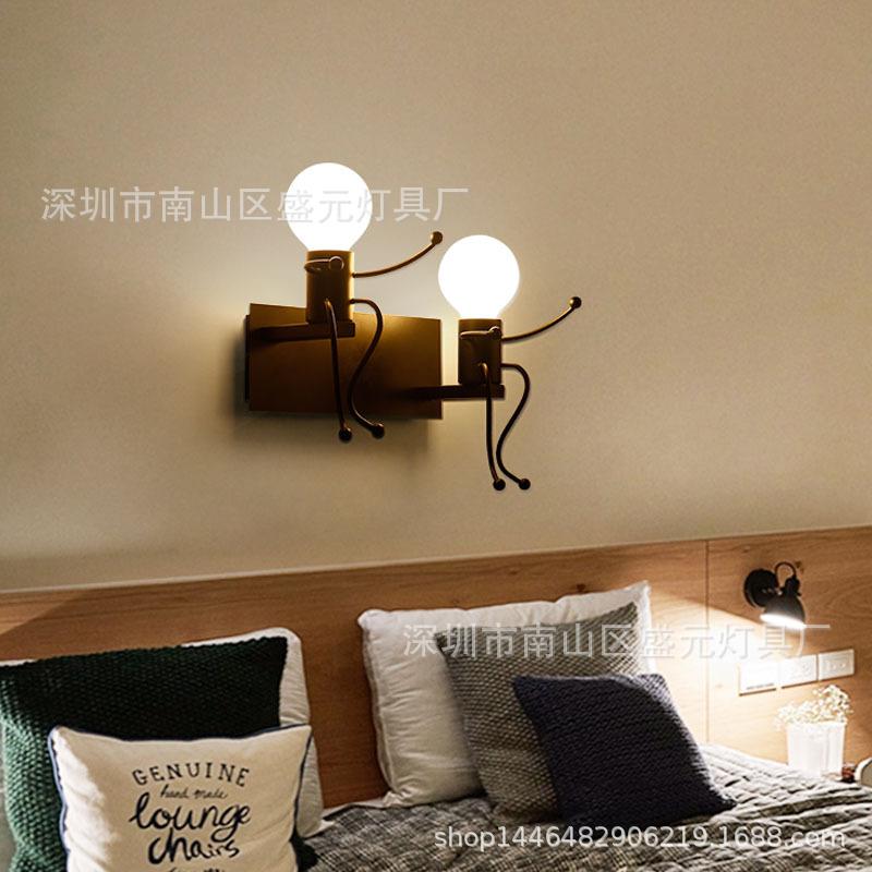 

Vintage Loft Bed Wall Lamp Living Room Decoration Mirror Light Bedroom Bedside Corridor Lamps
