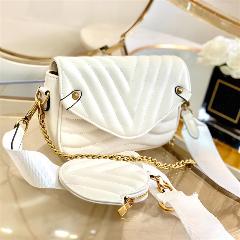 

2021 Luxury Designer Shoulder Bags Multi-function Bag Plain Letter Chains Hasp Cowhide Circular Adjustable Shoulders Strap Totes Women Fashion Crossbody Handbags, Color z