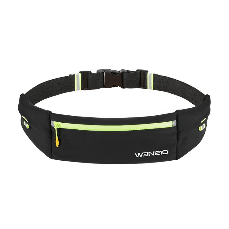 

Outdoor Bags Waterproof Sports Running Bag Belt Waist Pack Men Women Mobile Phone Pouch With 3 Pockets, Green