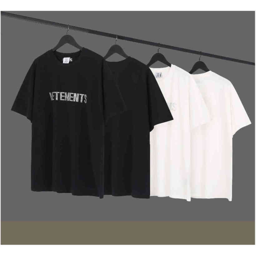 

Fats Loose Tea For Men and Women Oversized Summer Style Best Quality T-shirts Streetwear Crop Top Hip-Hop Hot Drilling, White