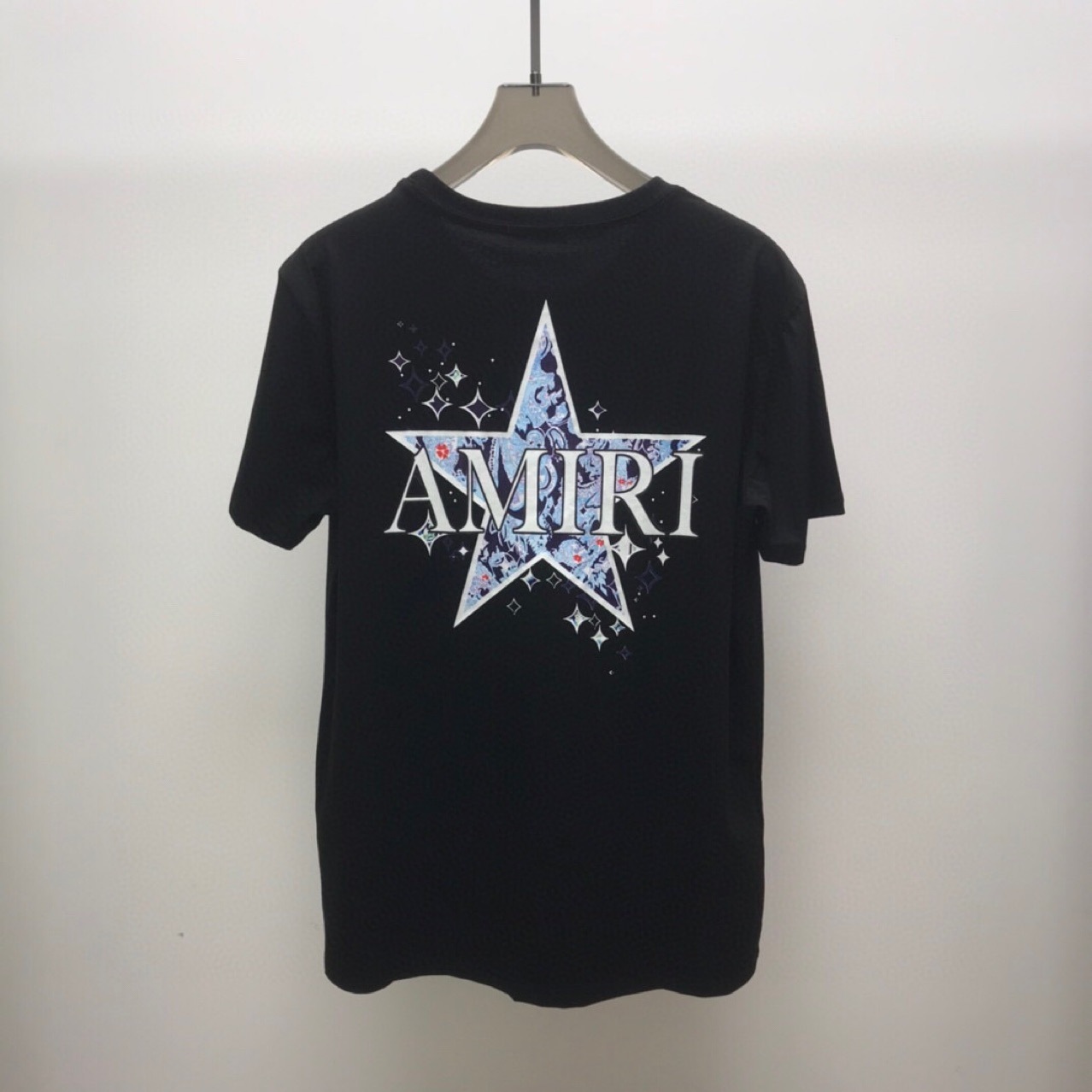 

Chromes*Heart Amir T-shirt Top Men' Short Sleeve Letter Printed Cotton Tide Brand Unisex, White