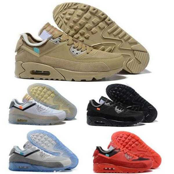 

90 90s Off Running Shoes Sneaker Desert Ore Red Black Brown Airo 2021 Fashion Designer Classic Men Women Man Woman Athletic Tenis Trainers