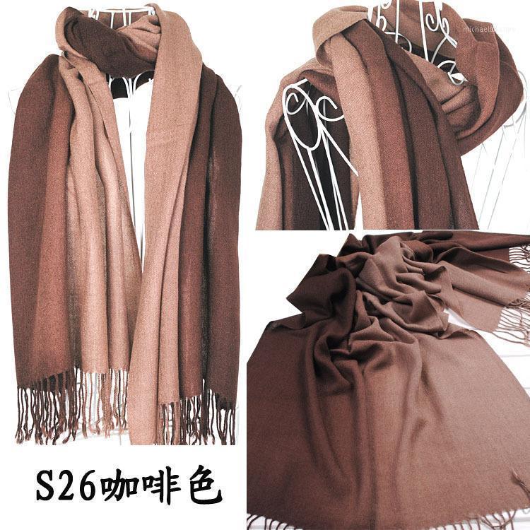 

Brand Cachecol Feminino Winter Women Warm Cotton Gradient Color Scarf Fashion Shawls Cashmere Long Scarves1