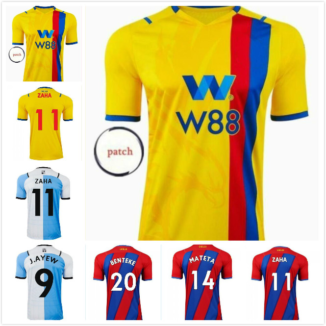 

21 22 Zaha home Soccer Jerseys MILIVOJEVIC TOWNSEND SAKHO BENTEKE 2021 2022 VAN AANHOLT Football Palace away Shirt Uniform thailand