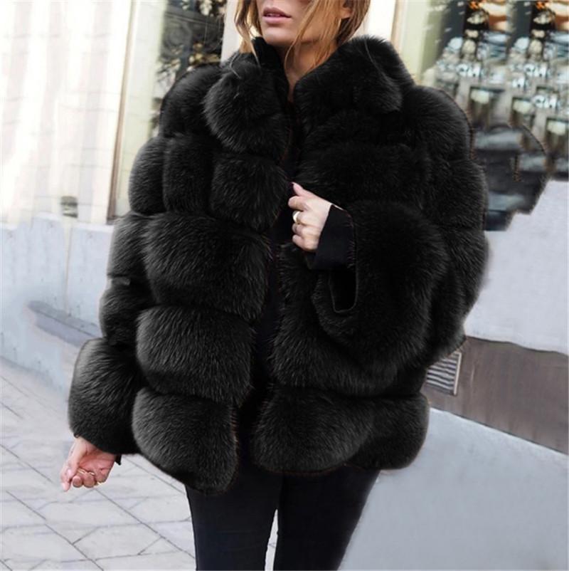 

Women' Fur & Faux Women Plus Size Fall Winter Clothing Warm Coat Fuzzy Cardigan Sexy Club Hoodies Long Sleeve Sweatshirt Panelled Jacket, Gray
