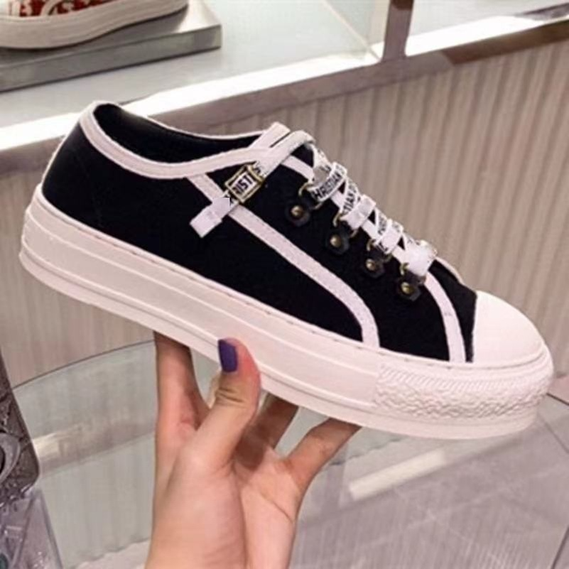 

Small White Best Tennis Shoes Embroidered Letters Canvas Single Women's Shoes 2021 Classic Lace-up Round Toe Women's Casual Sneakers, Gray