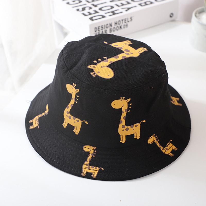 

Wide Brim Hats Hat Summer Women 1-4y Baby Sun Anti-uv Giraffe Pattern Boys Girls Kids Children Fashion Print Fisherman's, White