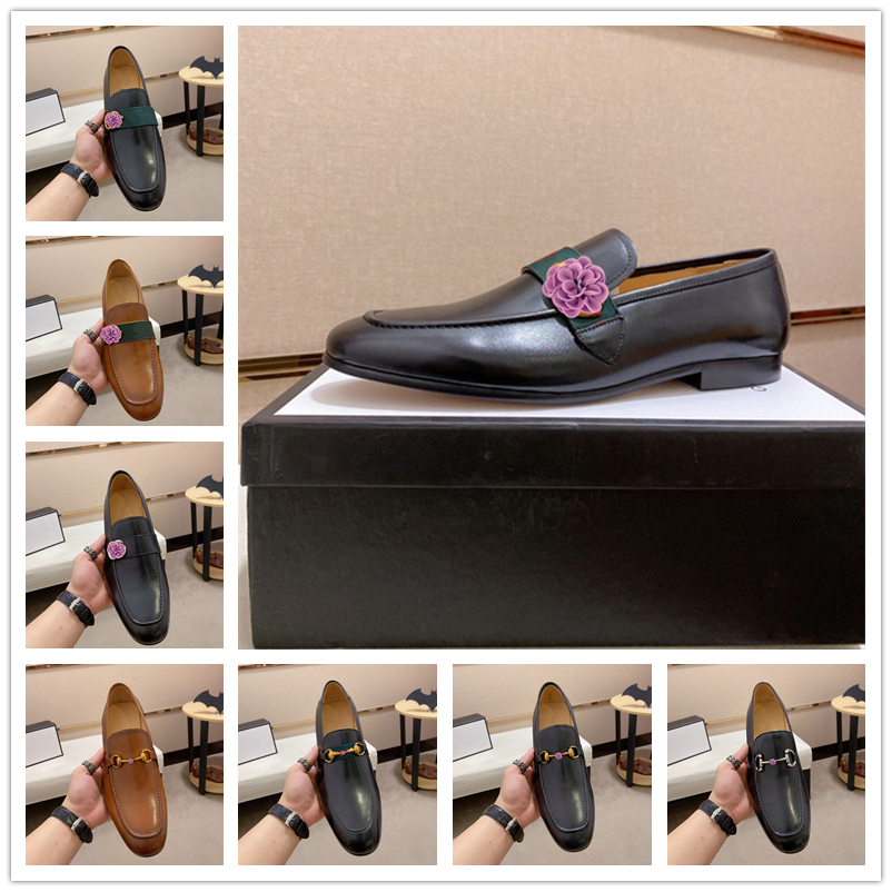 

[Original Box] Luxury Fashion Mens Gommino Dress Casual Party Loafers Shoes Cowskin Single Shoe Slip On Wedding Pumps Black Size38-45, #01