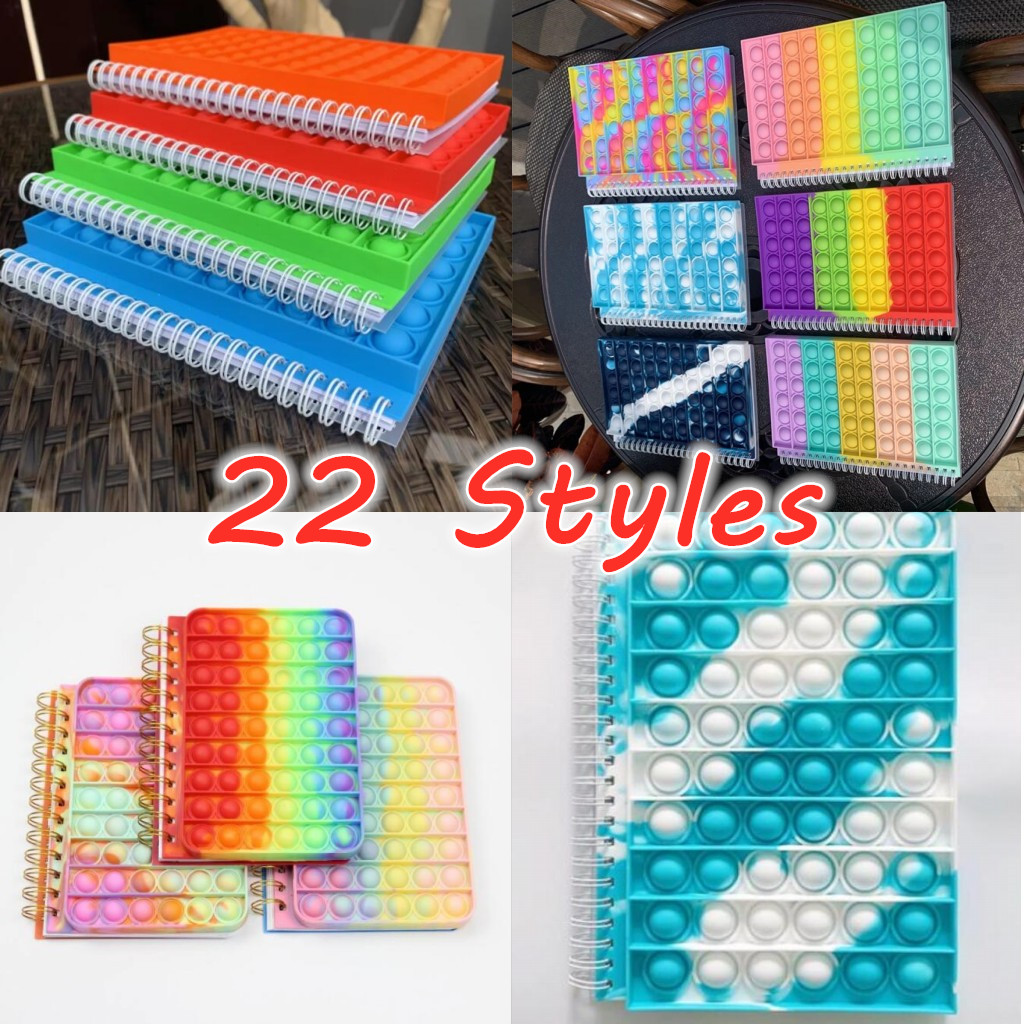 

DHL New Notebooks Favor 80/60 Pages Lined School Writing Book Fidget Toy Pad Sensory Notebook Kids Educational Supplie CN17