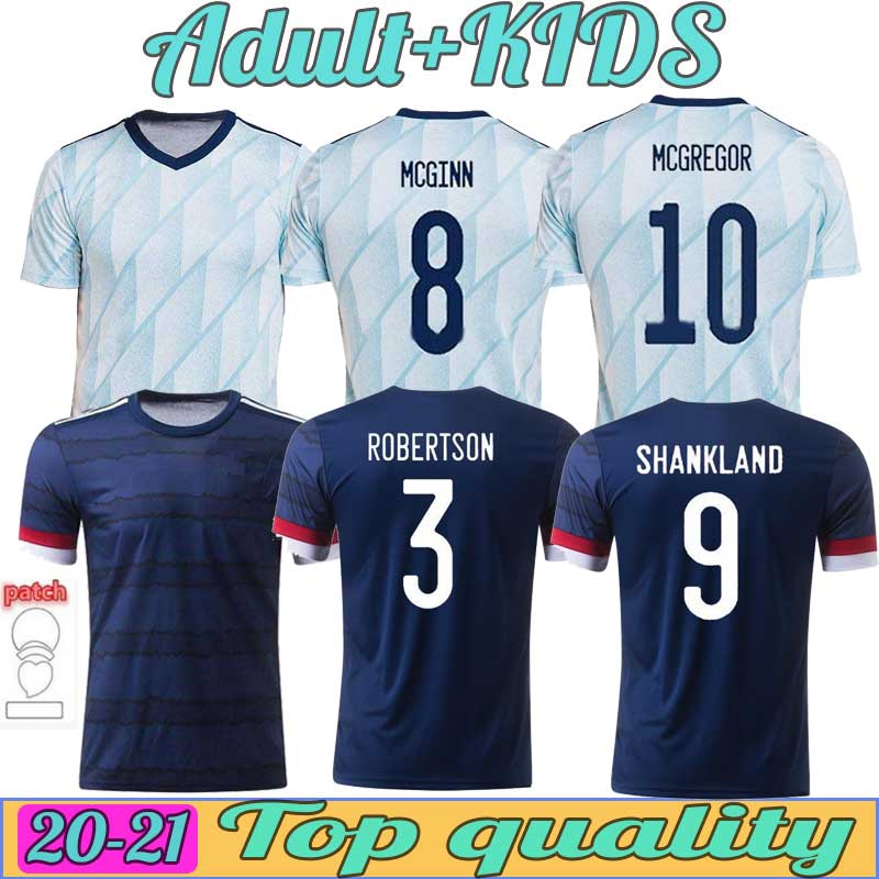 

Scotland soccer jerseys 2021 ROBERTSON FRASER football shirt set NAISMITH MCGREGOR CHRISTIE FORREST MCGINN Men Kids Kit uniforms