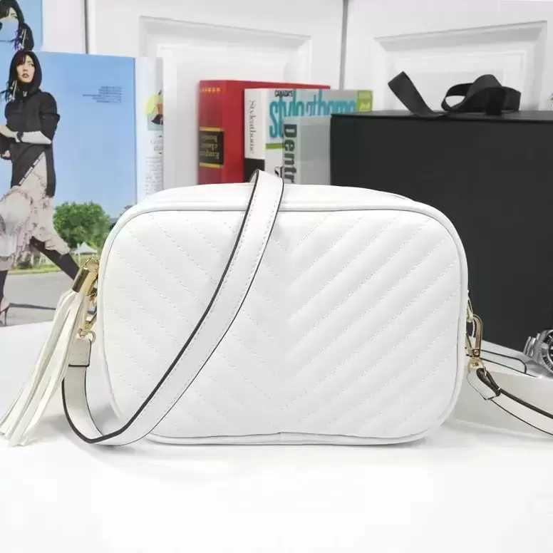 

2022 luxury designer bag women handbag Totes camera mini Bags tassel PU material shoulder bag's wallet quilted leather Phone bag, Red