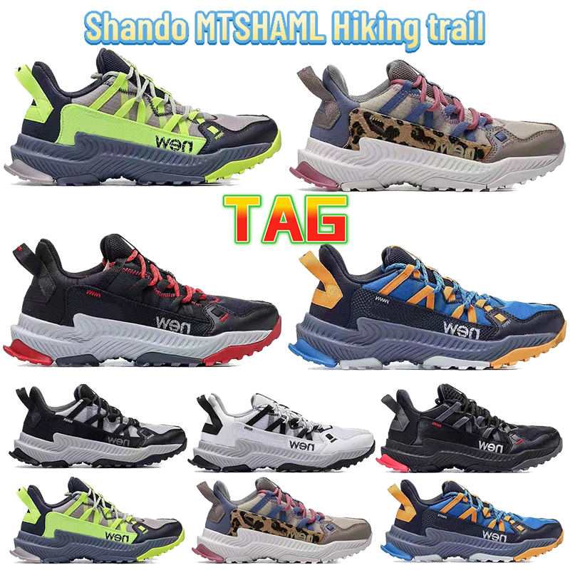 Top shando mtshaml randonnée randonnée randonnée chaussures de randonnée noire bleu jaune gris rouge volt espace blanc kaki hommes entraîneurs fe