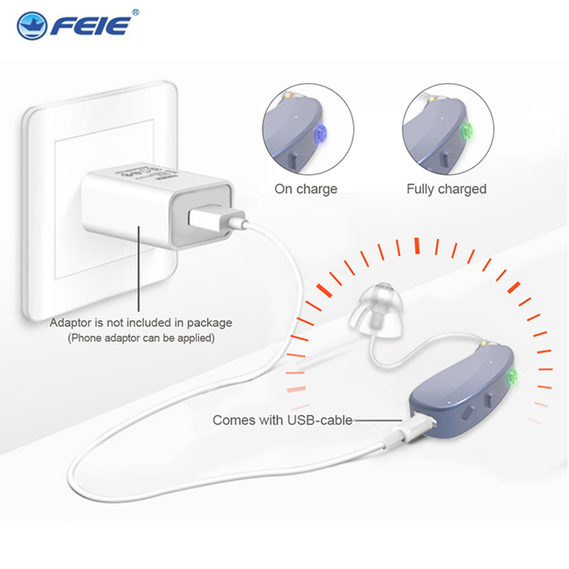 

T-201D New Rechargeable Hearing Aid Digital Hearing Aids Adjustable Tone Sound Amplifier Portable Deaf Elderly digital HearingScouts