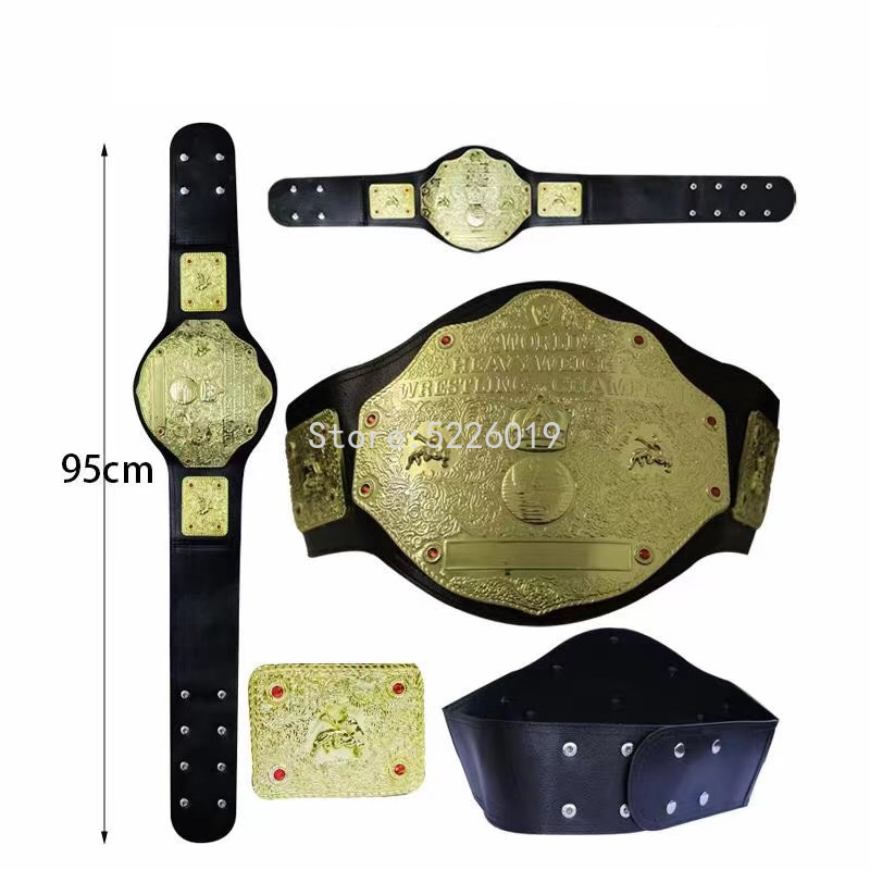 

95cm Wrestler Championship Belt Action Figure Characters Occupation Wrestling Gladiators Anime Model Toy, 95cm no retail box