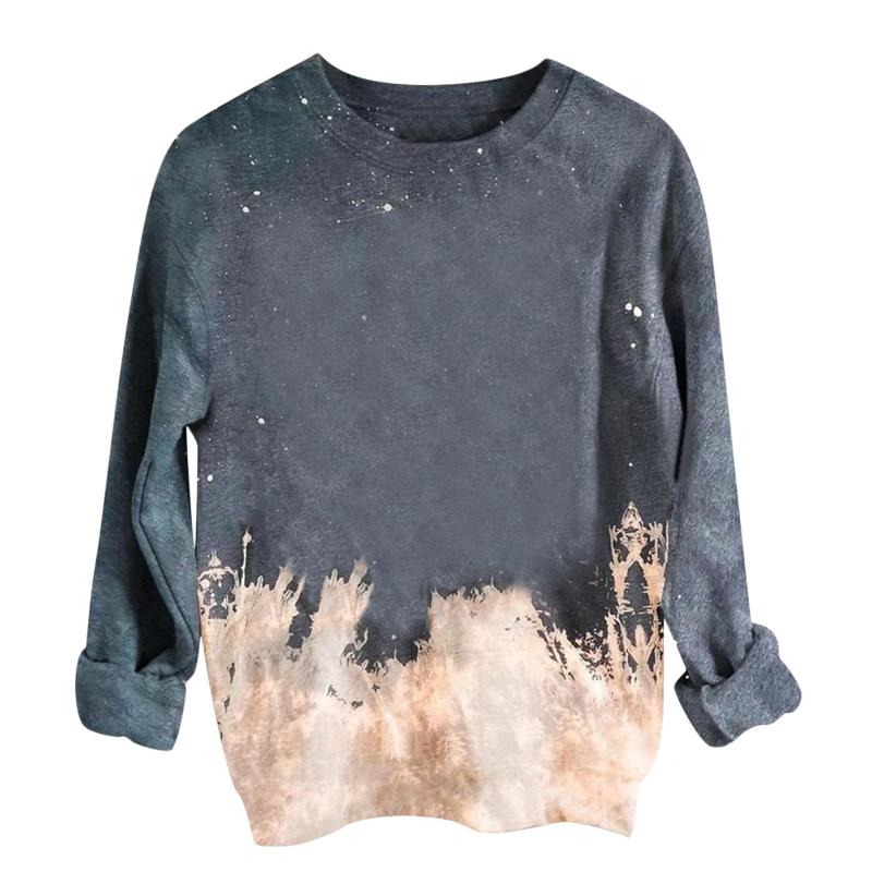 

Women' Hoodies & Sweatshirts Loose Long Sleeved Tops Sternum Print Short Curled Hooded Patchwork Round Neck Oversize Moletom Feminino, Gray