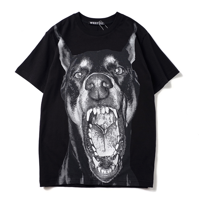 

New luxury Men Novelty High Doberman Pinscher Dog T Shirts T-Shirt Hip Hop Skateboard Parkour Street Cotton T-Shirts Tee Top C61 210322