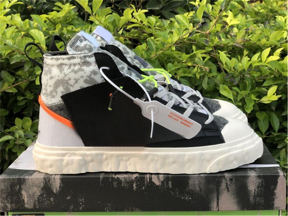 

Sale READYMADE Blazers Mid Outdoor Shoes Men Women Black White Vast Grey Volt Total Orange Sneakers