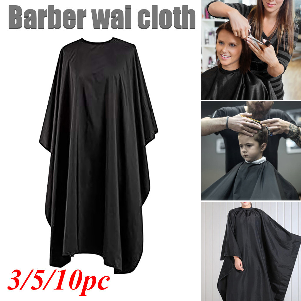 Diy haircut umbrella cape barber salon beauty salon and house stylists using folds for compact storage-image-693530710