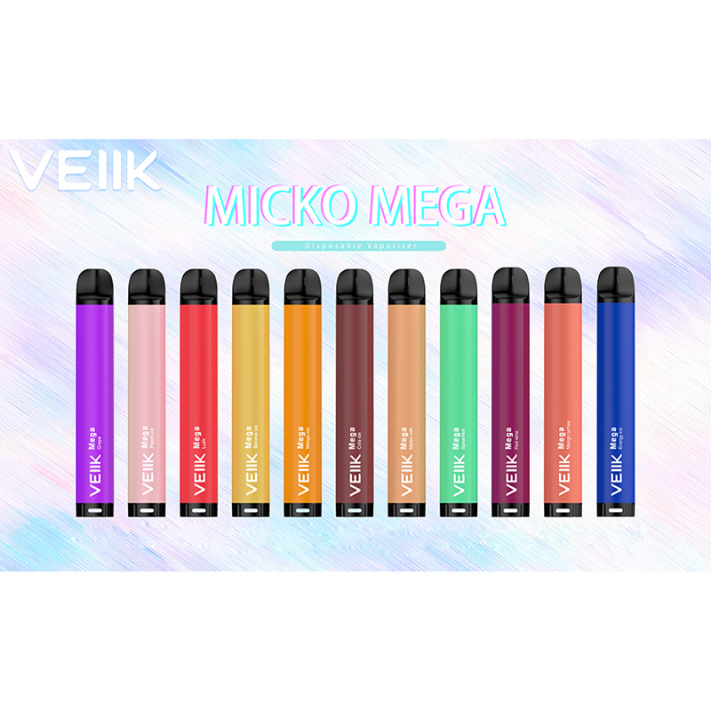 

VEIIK NEW Micko Mega Electronic Cigarette vape pen 800+puffs Disposable Ecigarettes all flavors available No Maintenance