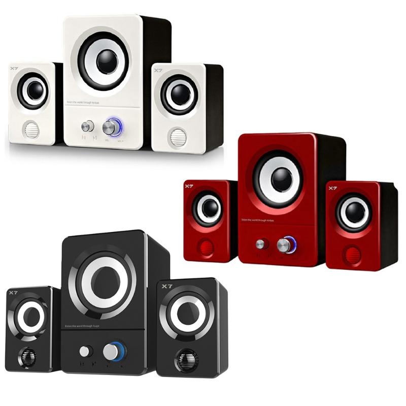 

Portable Speakers X7 Stereo Subwoofer Notebook Desktop Computer 3.5mm Audio Lossless HiF Multimedia USB Power Mini Speaker