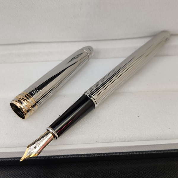 

Crystal Cap Top Cone Metal Fountain Pen Classic 163 Luxury Gift Perfect for Men and Women