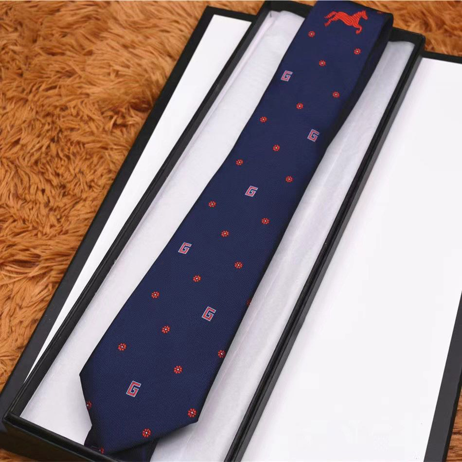 

Men's tie design fashion Neckwear brand style embroidery luxury designer business Neck Ties with box266s