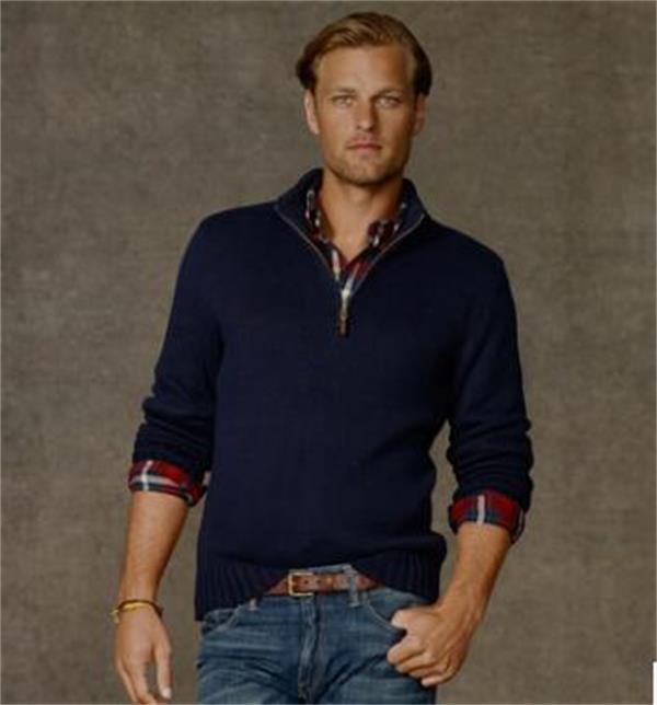 

2021 new High Quality Winter Men' Stand Collar Zipper Thicken Sweater Knitwear Men' Button Flower Sweater Fashion Sweater Jacket, O-neck