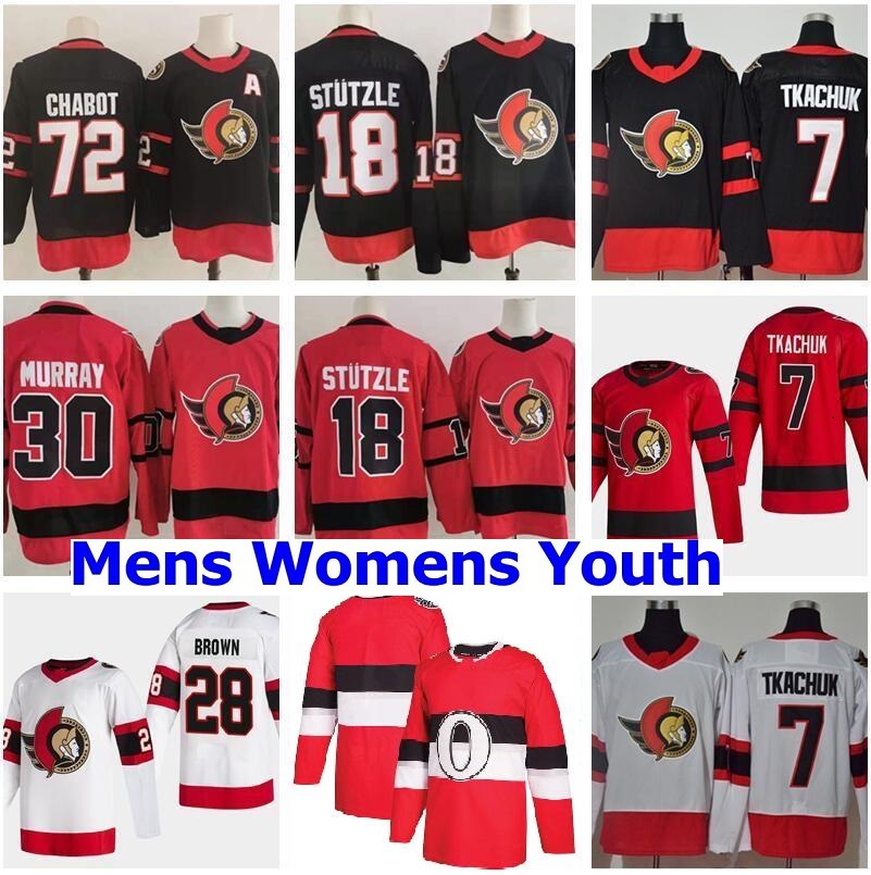 

Reverse Retro Ottawa Senators 7 Brady Tkachuk Jersey 18 Tim Stutzle Stuetzle Thomas Chabot Matt Murray Connor Brown Alex Galchenyuk Hockey, As shown in illustration