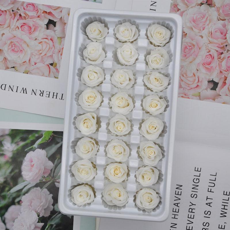 

Decorative Flowers & Wreaths Preserved Rose Flower Immortal 2-3CM Diameter Mothers Day Gift Eternal Life Material Box