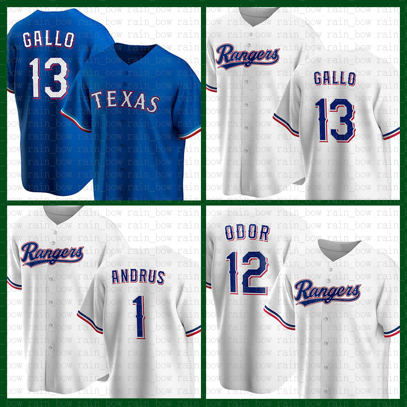 

Texas Baseball Jersey Rangers Custom 1 Elvis Andrus 13 Joey Gallo 34 Nolan Ryan 7 Ivan Rodriguez 3 Leody Taveras 42 Jackie Robinson, Jersey(youqibing)retro