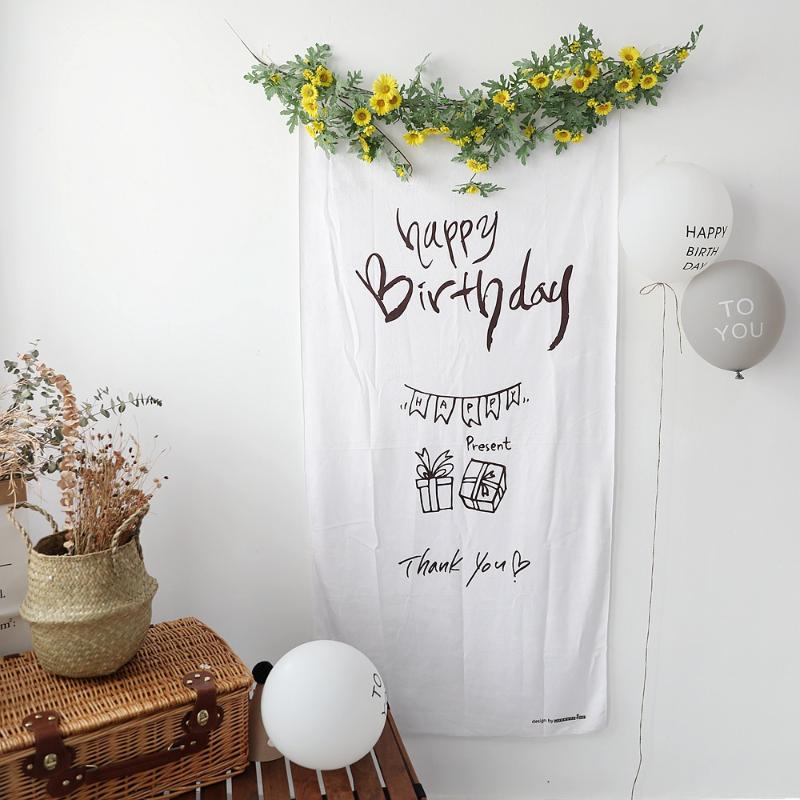 

Party Decoration 1st 1/2 Happy Birthday Background Home Decorations Poster Kids Adult Wall Baby Shower Backdrop