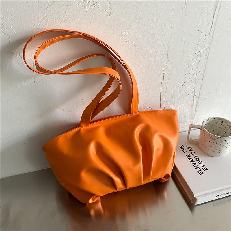 

Totes Clound Pleated Underarm Bags Women Soft Leather Shoulder Bag Handbag Female Crossbody Bolsa Feminina, White 23x17x8cm