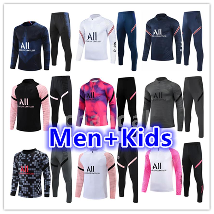 

2022 mens tracksuit kids football training suit jersey kit 21 22 men soccer tracksuits jogging jacket sets chandal futbol survetement foot