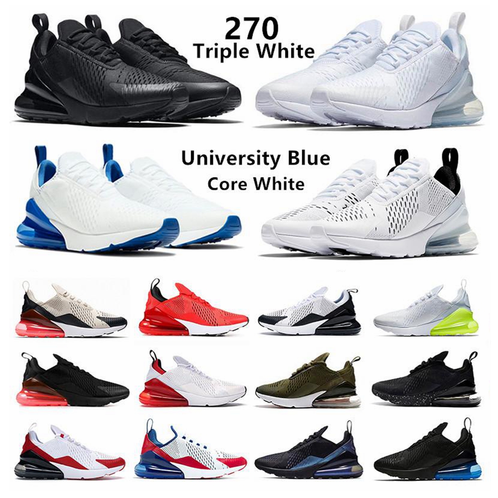 

Newest Arrival Cushion 270 Mens Running Shoes Triple White UNC University Blue Sports 270s Trainers Grape Brown Volt Tennis Habanero Red Hot Punch Sneakers Size 36-46, Other