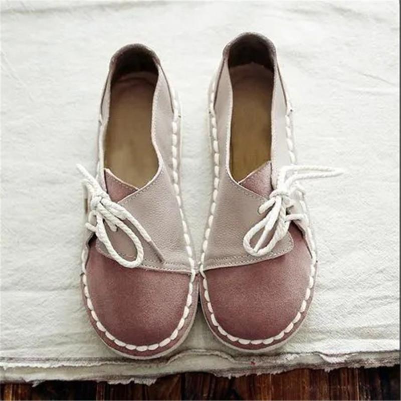 

Women Sneaker 2021 Casual Wedge Ladies Flat Shoes Lace Up Comfortable Female Vulcanized Outdoor Single Shoe Sandals, Pink
