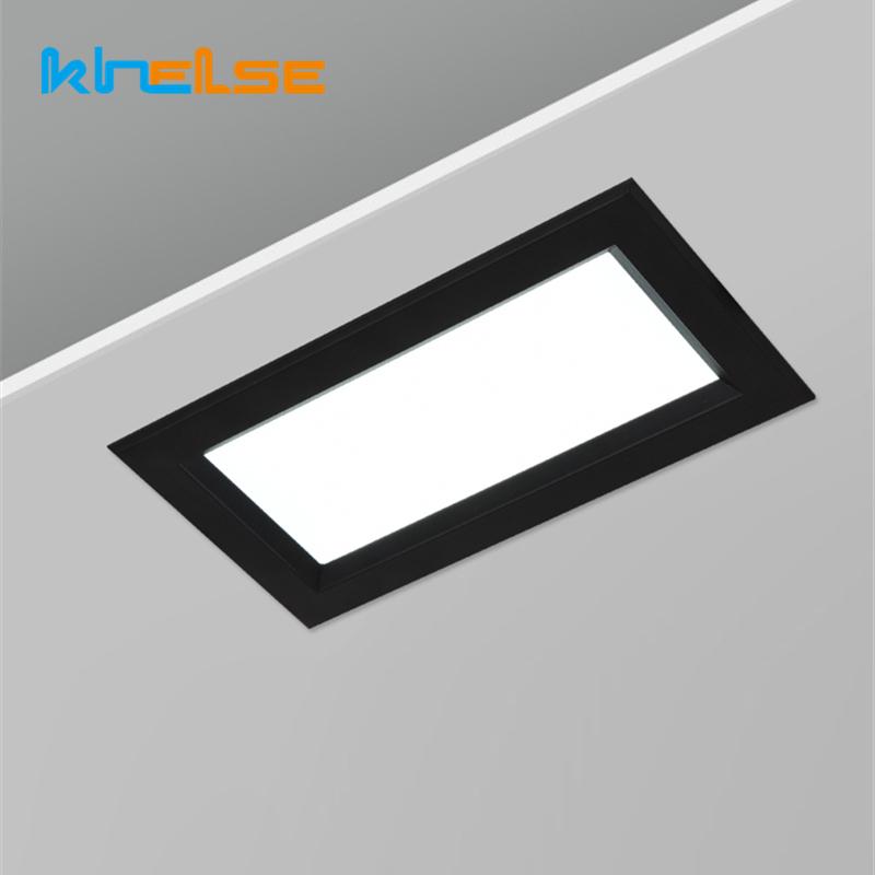 

Square LED Recessed Ceiling Downlight 12W 180 Beam Angle Panel Lamp Industrial Living Room Bathroom Corridor Spot Lights Fixture