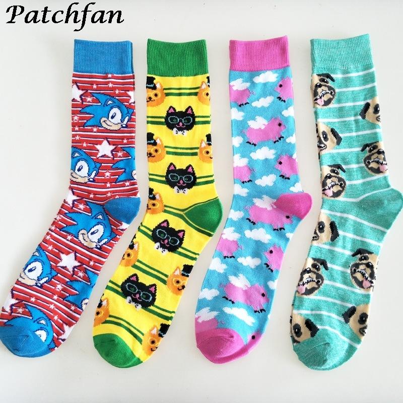 

AD387 Patchfan Cartoon Funny Animals Women Men Kids Fashion 3D Cotton Socks