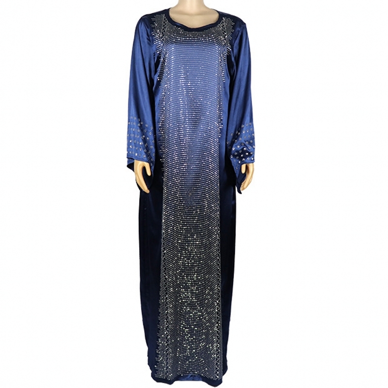 

dresses African Design Dashiki Dress Silk Beading Abaya Bandage Maxi Bazin Vintage Long Sleeve Robe Gowns Africa Sexy Lady Party45EW 2U4G, Black