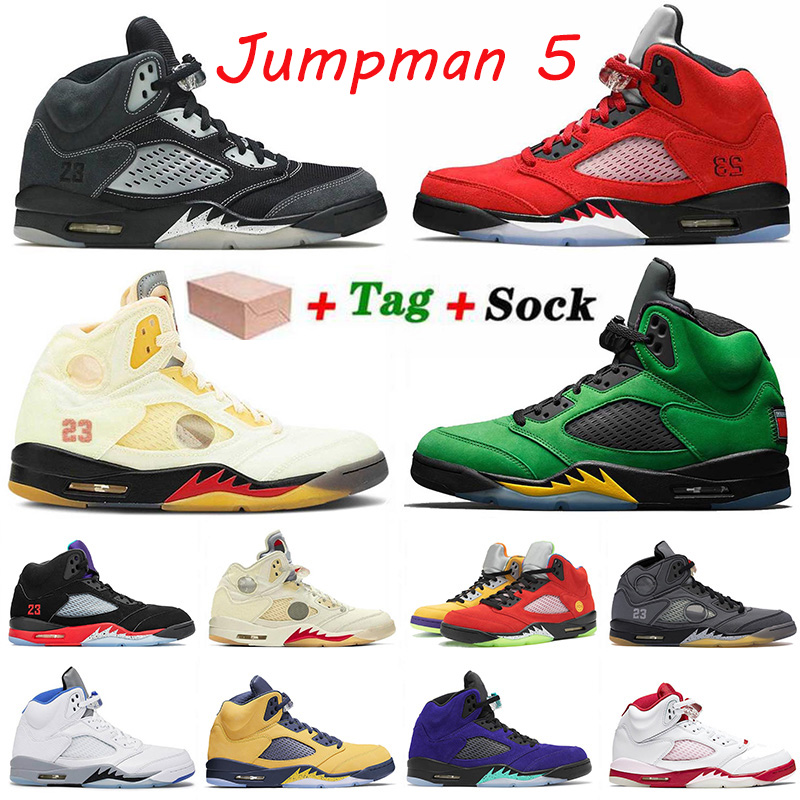 

Raging Bull 2021 Jumpman 5 5s Men Anthracite Basketball Shoes Retro Fire Red SE Oregon Alternate Grapemens Bel Mens Trainers Sports Sneakers