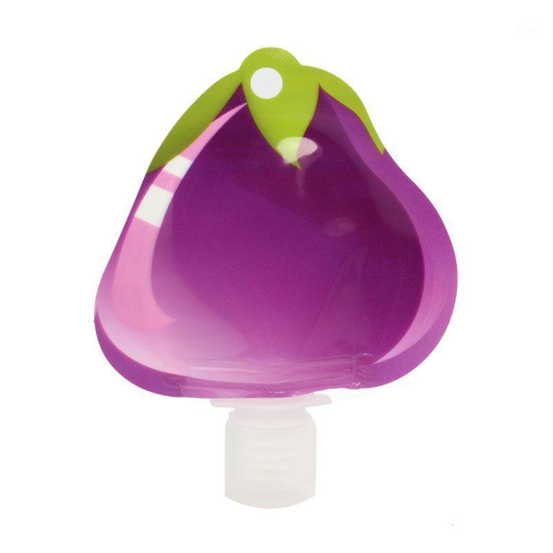 

Storage Bottles & Jars Mini Plastic Triangle Fruit Shape Empty Bag Lotion Cream Shampoo Dispenser Water Drop Printed Refillable Bottle Flexi