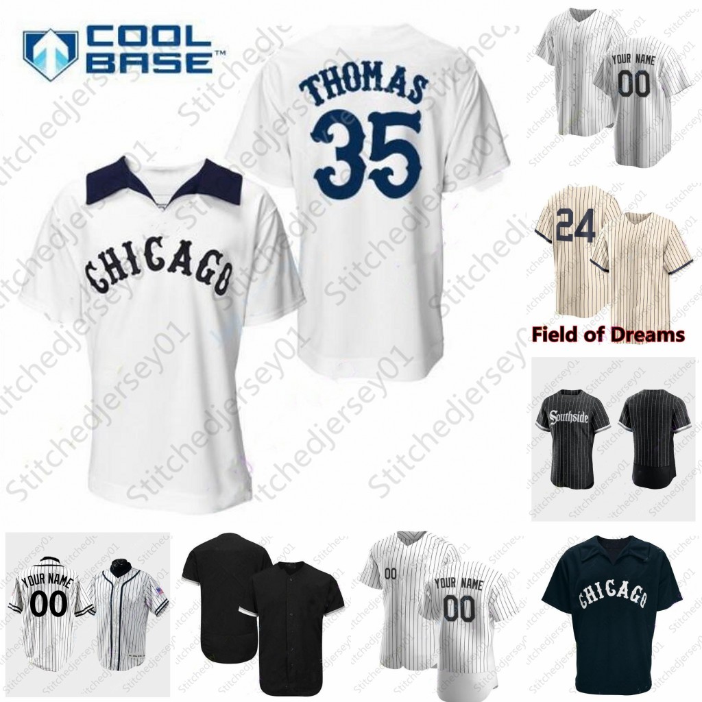 

2021 City Connect Jersey Field of Dreams Gavin Sheets Yermin Mercedes Tim Anderson Nick Madrigal Yoan Moncada Eloy Jiménez Luis Robert, New player's versions pullover