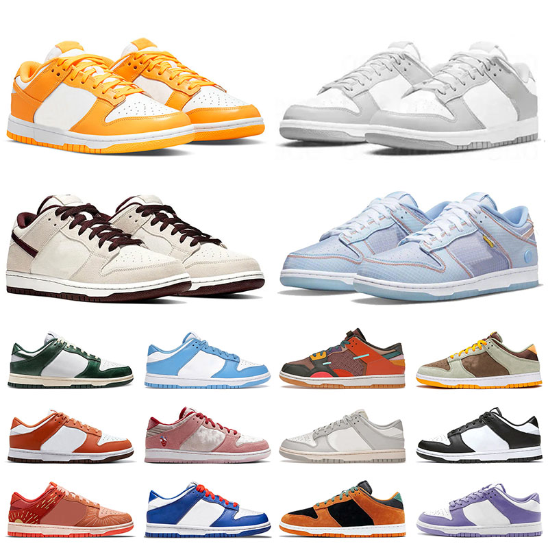 

2022 Men Womens dunkssb mens womens running shoes low Laser Orange Leather Dusty Olive Desert Sand Mahogany Blue Paisley Union La Chunky Dunky designer sneaker shoe, Y32 36-44 mischief