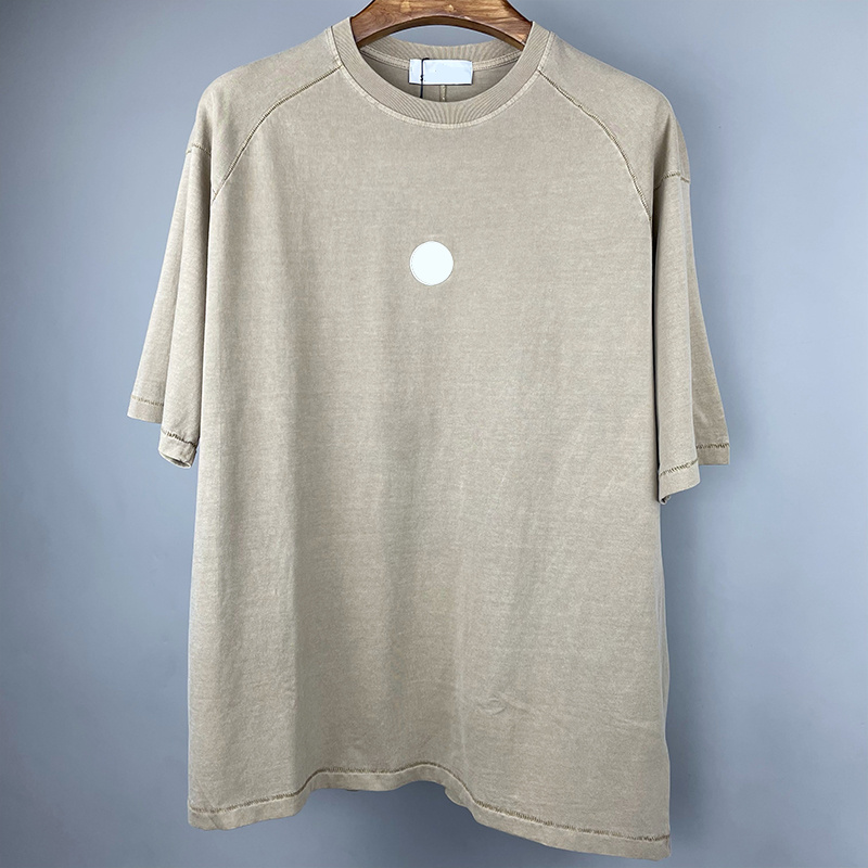 

Loose in summer Retro simplicity Men's T-Shirts European and American hip hop Street lovers short sleeves Famous brand Europe America, Gray-pj008