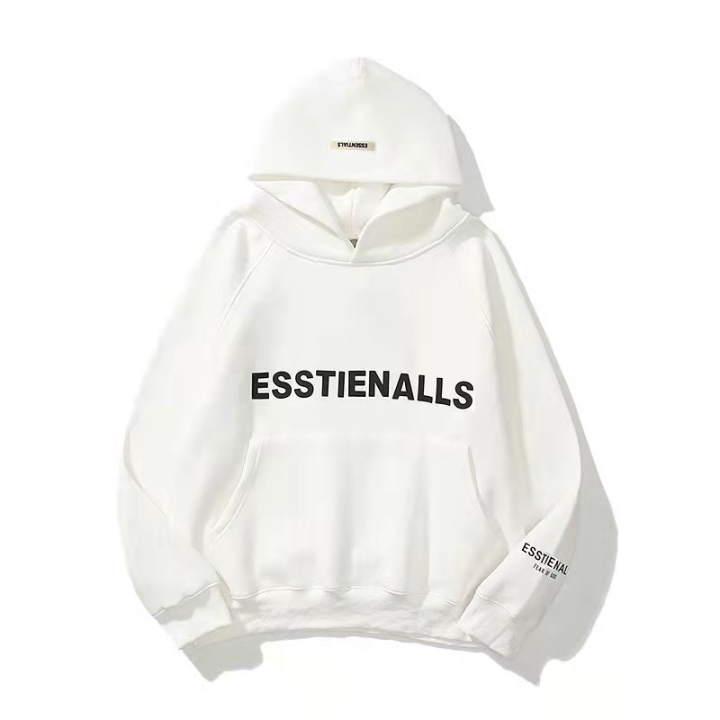 

Hoodie Letter Word Men Women Monochrome Fashion Loose Street Designer, Black