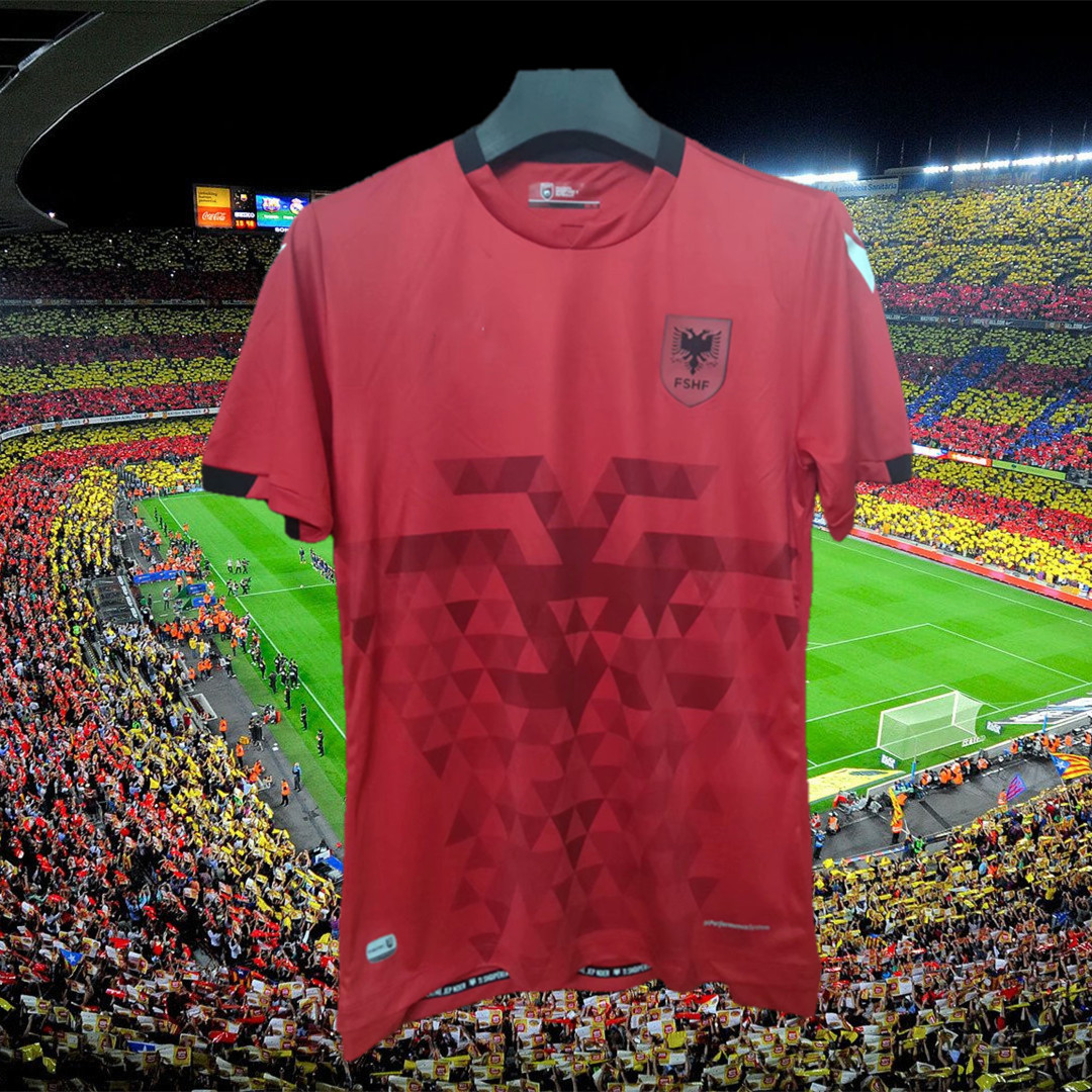 

2021 2022 Albania Home Red Soccer Jersey 21/22 White Soccer Shirts Third away Black Short sleeve national team football uniform