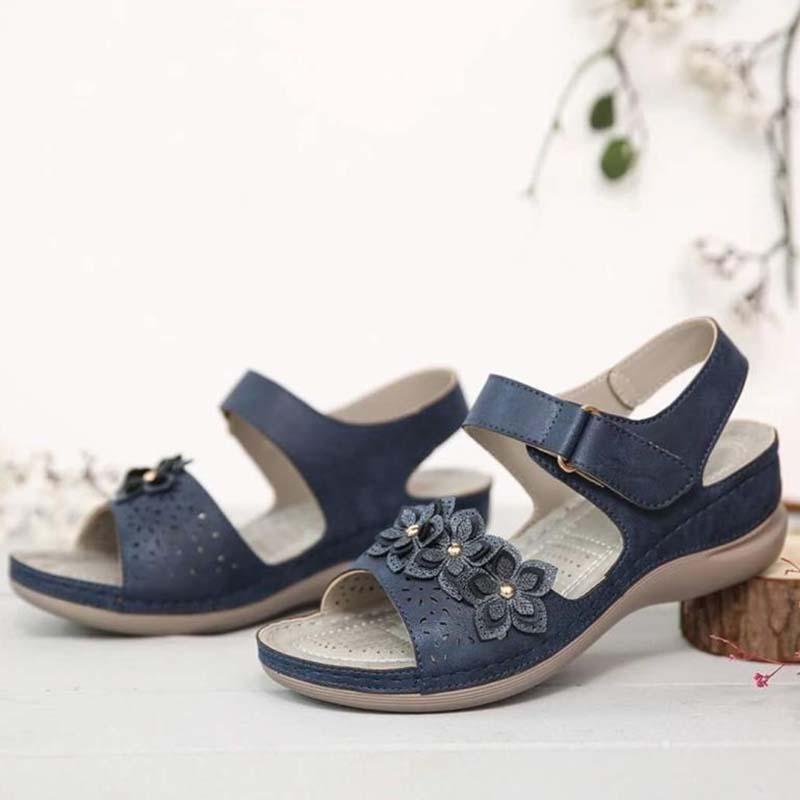 

Sandals Women Wedges Shoes Ladies Hook & Loop Woman Gladiator Flip Flop Women's Chaussures Femme, Black