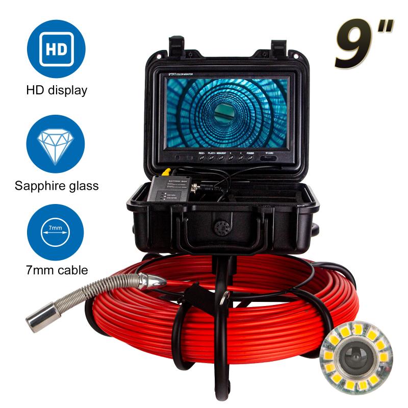 

Cameras EYOYO 30M Self-Leveling 23mm Camera Built-in 512Hz Transmitter Sonde For Pipe Location Endoscope,Drain Inspection Sewer Cam